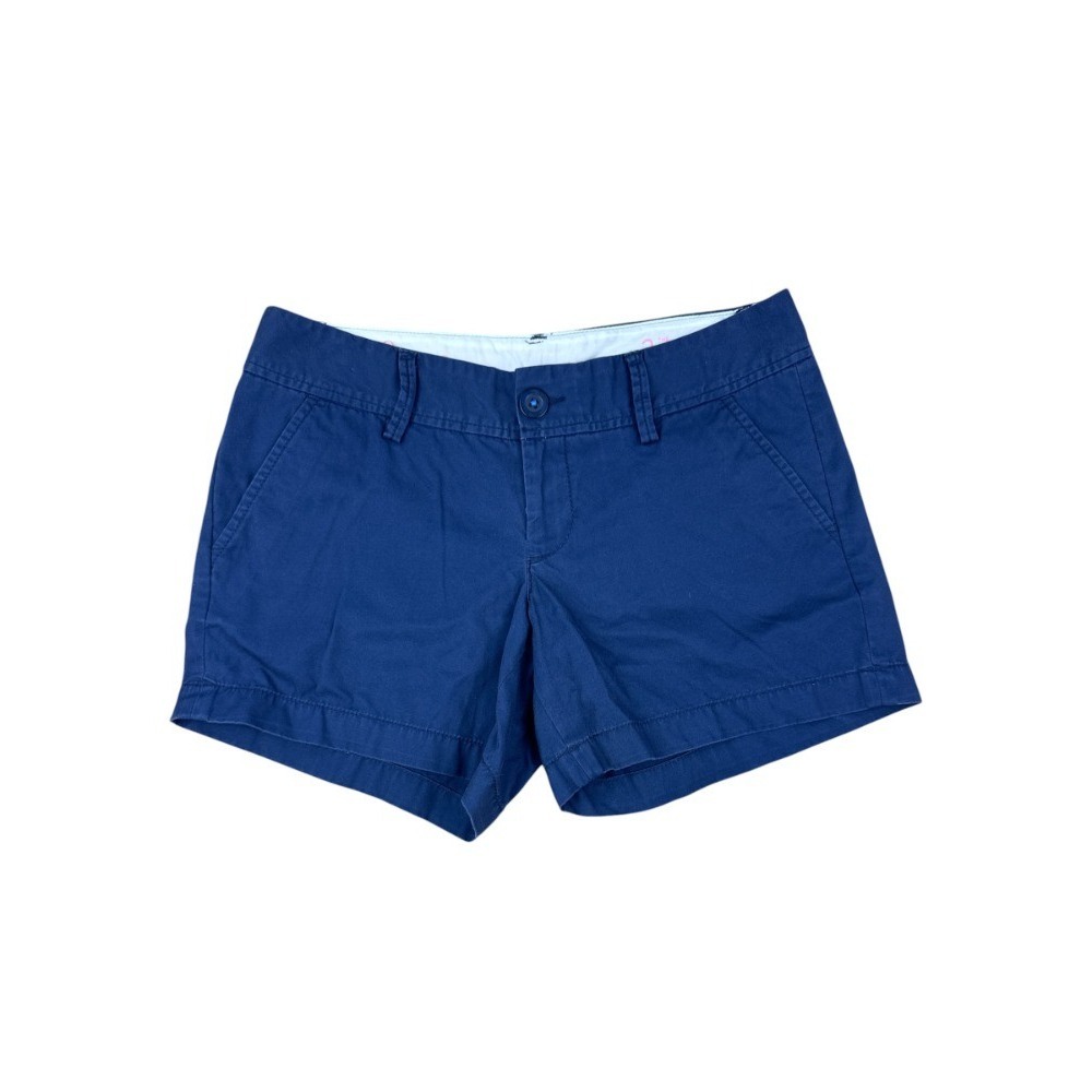 Lilly Pulitzer The Callahan Short Navy Blue Cotton 5" Inseam Size 2
